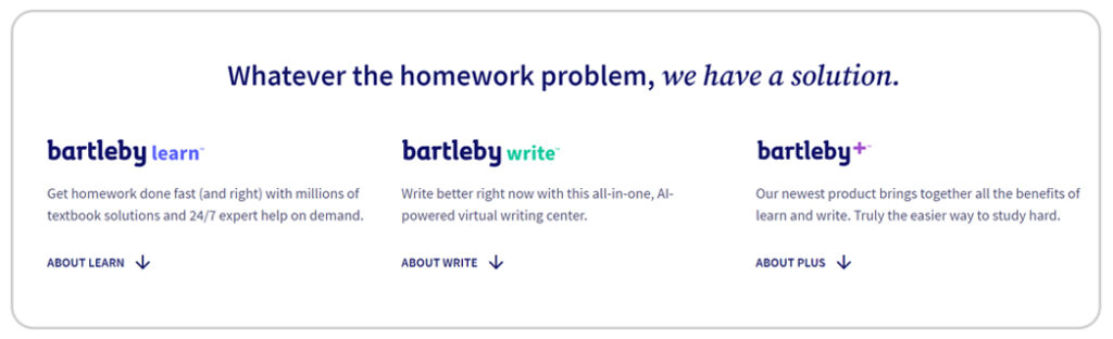 Bartleby Homework Problem